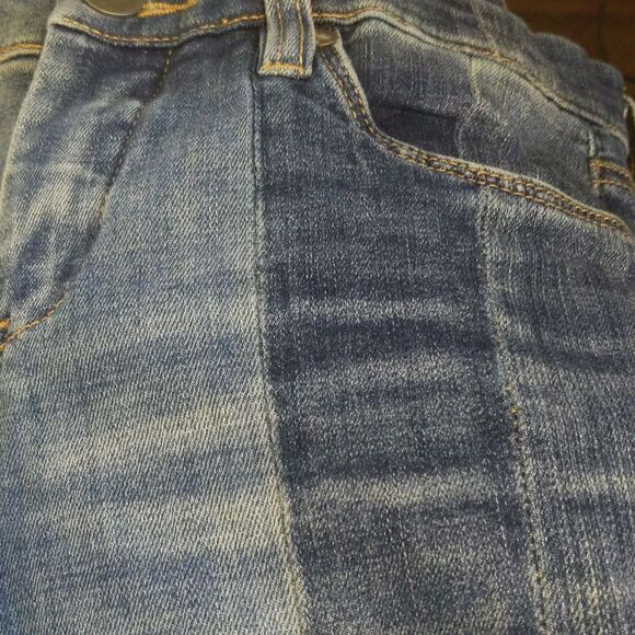 Chelsea & Violet colorblocked striped, cotton blend jeans, size 27 - Picture 8 of 8